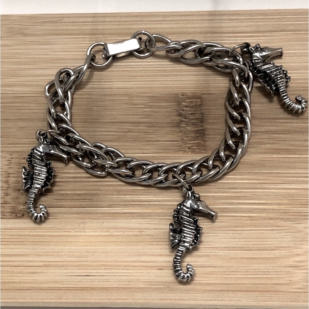 Hand made Seahorse Charm Bracelet Hanging Charms